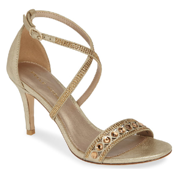 Pelle Moda Rory Jewel Crystal Rhinestone Sandal Heels M